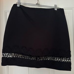 TOPSHOP mini skirt with flower design cut-out